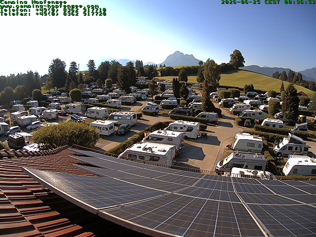Archiv Foto Webcam Blick auf den Campingplatz am Hopfensee