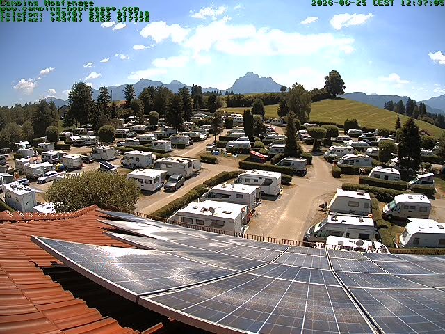 Archiv Foto Webcam Blick auf den Campingplatz am Hopfensee