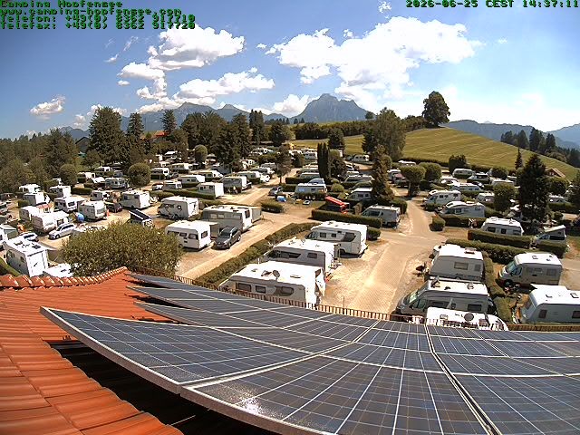 Archiv Foto Webcam Blick auf den Campingplatz am Hopfensee