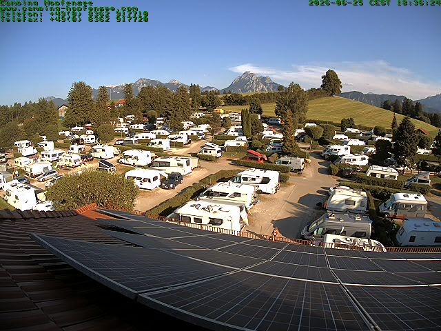 Archiv Foto Webcam Blick auf den Campingplatz am Hopfensee