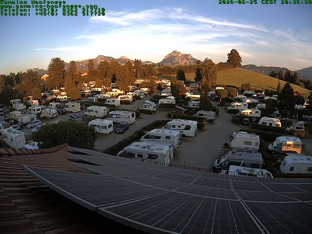 Archiv Foto Webcam Blick auf den Campingplatz am Hopfensee