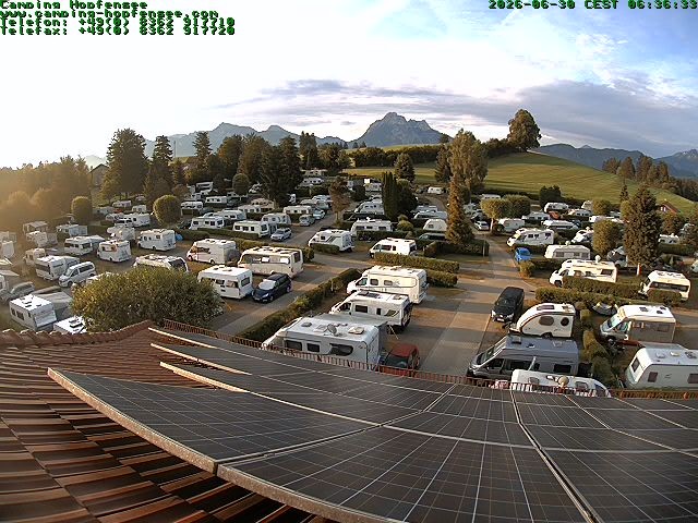 Archiv Foto Webcam Blick auf den Campingplatz am Hopfensee