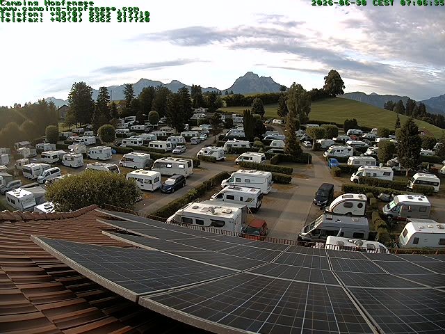 Archiv Foto Webcam Blick auf den Campingplatz am Hopfensee
