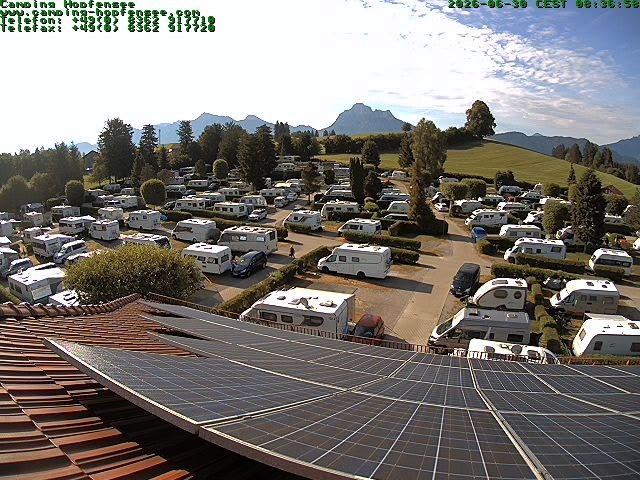 Archiv Foto Webcam Blick auf den Campingplatz am Hopfensee