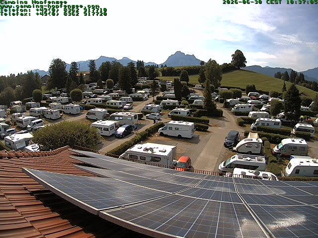 Archiv Foto Webcam Blick auf den Campingplatz am Hopfensee