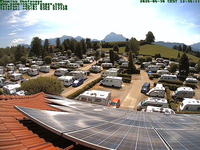 Archiv Foto Webcam Blick auf den Campingplatz am Hopfensee