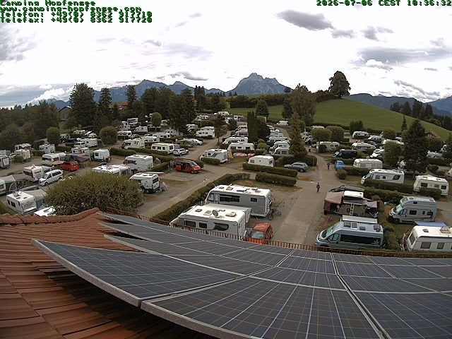 Archiv Foto Webcam Blick auf den Campingplatz am Hopfensee