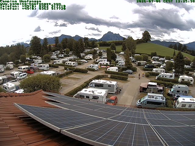 Archiv Foto Webcam Blick auf den Campingplatz am Hopfensee