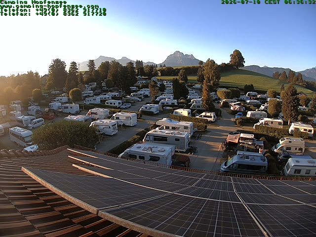 Archiv Foto Webcam Blick auf den Campingplatz am Hopfensee
