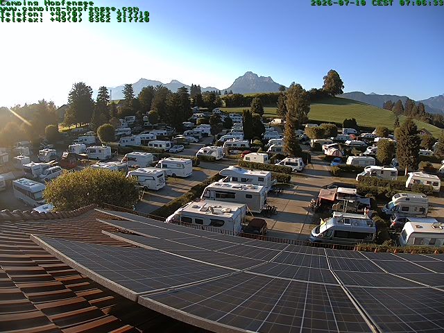Archiv Foto Webcam Blick auf den Campingplatz am Hopfensee