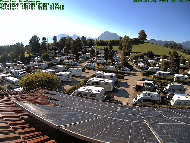 Archiv Foto Webcam Blick auf den Campingplatz am Hopfensee