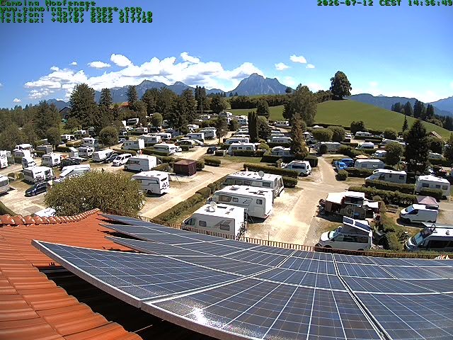 Archived image Webcam Campsite Hopfensee