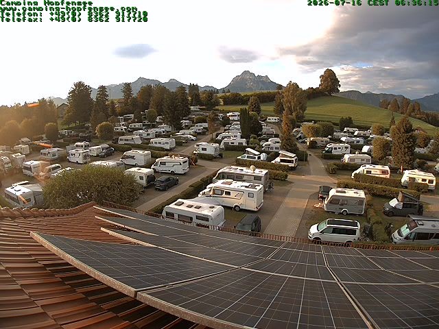 Archiv Foto Webcam Blick auf den Campingplatz am Hopfensee