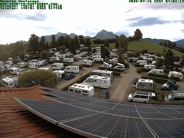 Archiv Foto Webcam Blick auf den Campingplatz am Hopfensee