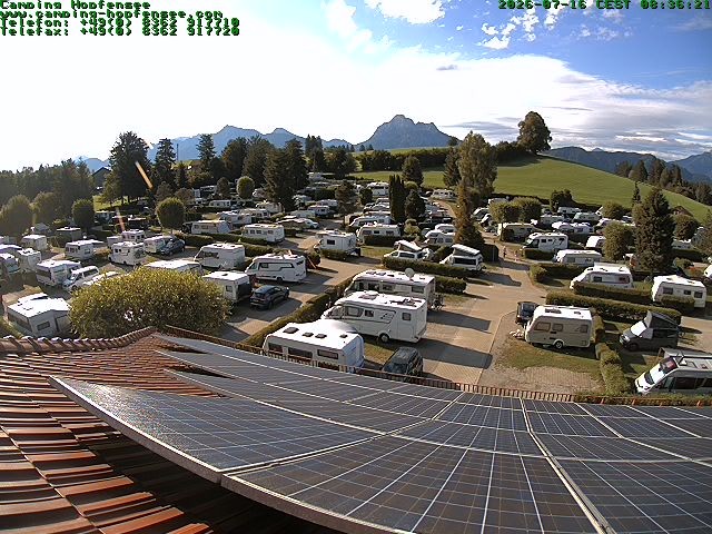 Archiv Foto Webcam Blick auf den Campingplatz am Hopfensee