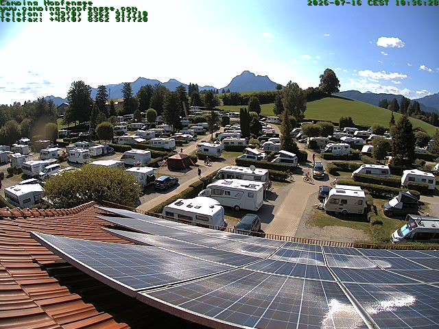 Archiv Foto Webcam Blick auf den Campingplatz am Hopfensee