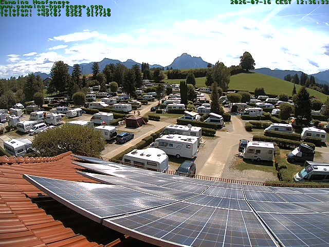 Archiv Foto Webcam Blick auf den Campingplatz am Hopfensee