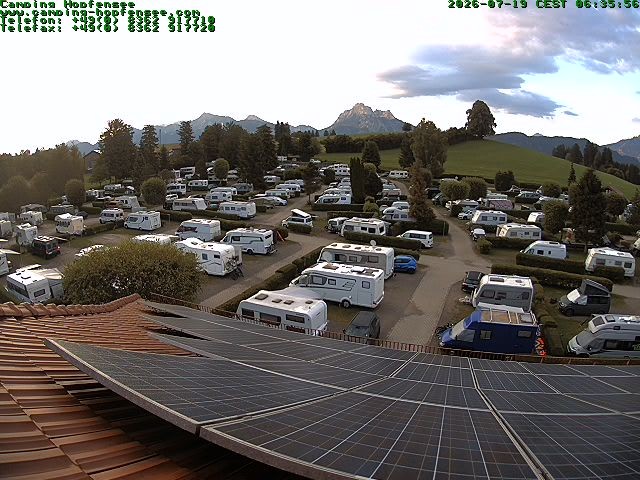 Archived image Webcam Campsite Hopfensee