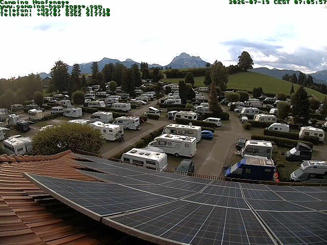 Archived image Webcam Campsite Hopfensee