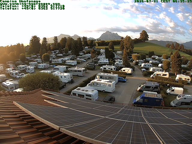 Archiv Foto Webcam Blick auf den Campingplatz am Hopfensee
