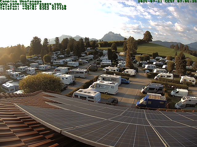 Archiv Foto Webcam Blick auf den Campingplatz am Hopfensee