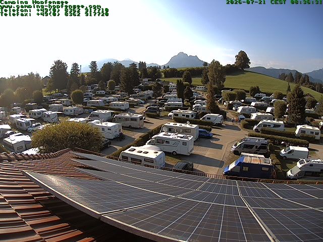 Archiv Foto Webcam Blick auf den Campingplatz am Hopfensee