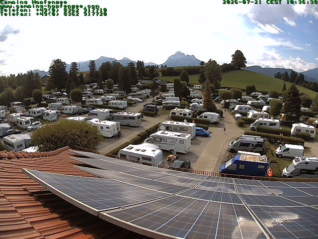 Archiv Foto Webcam Blick auf den Campingplatz am Hopfensee