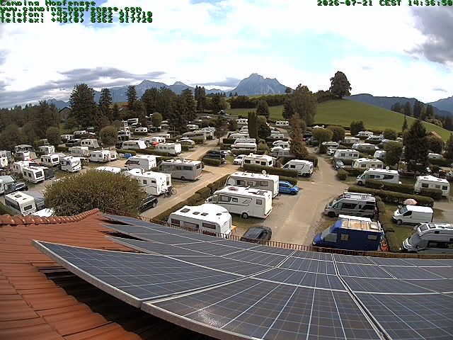 Archiv Foto Webcam Blick auf den Campingplatz am Hopfensee