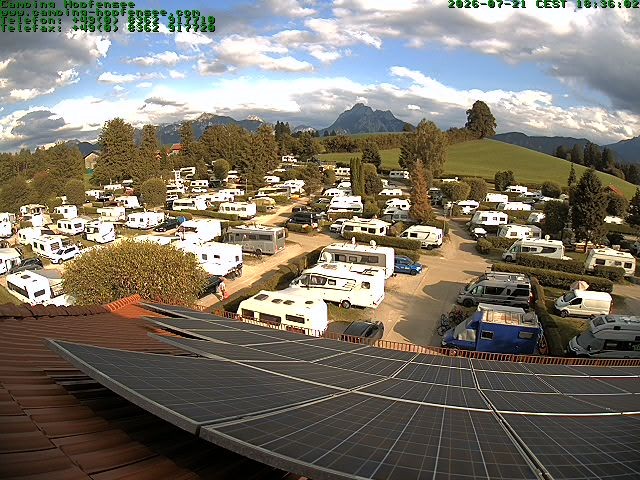 Archiv Foto Webcam Blick auf den Campingplatz am Hopfensee