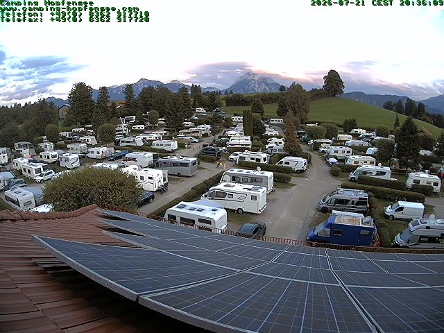 Archiv Foto Webcam Blick auf den Campingplatz am Hopfensee