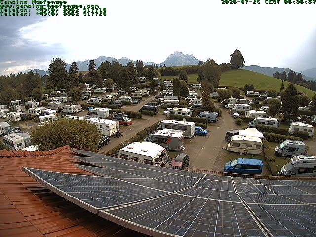 Archiv Foto Webcam Blick auf den Campingplatz am Hopfensee