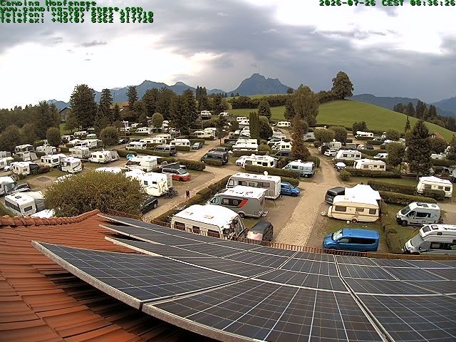 Archiv Foto Webcam Blick auf den Campingplatz am Hopfensee