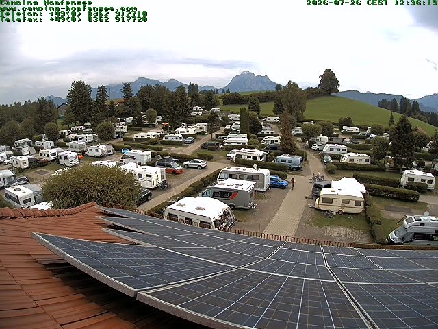 Archiv Foto Webcam Blick auf den Campingplatz am Hopfensee