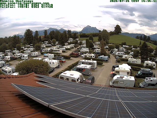 Archiv Foto Webcam Blick auf den Campingplatz am Hopfensee