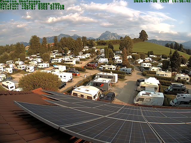 Archiv Foto Webcam Blick auf den Campingplatz am Hopfensee