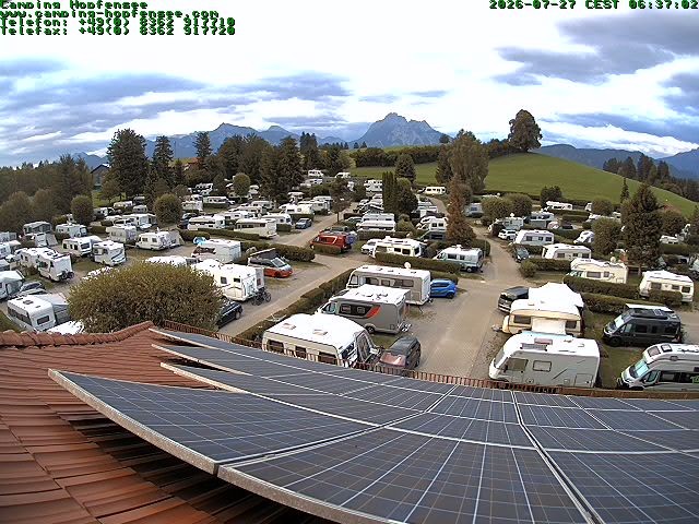 Archived image Webcam Campsite Hopfensee