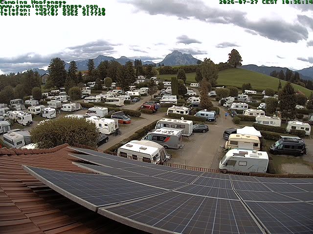 Archiv Foto Webcam Blick auf den Campingplatz am Hopfensee