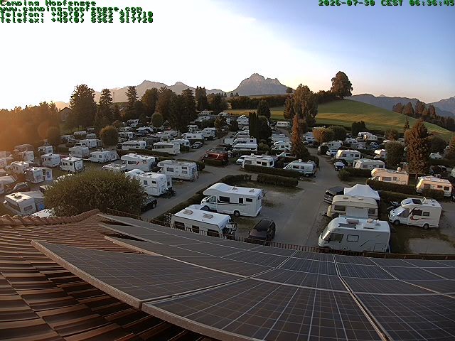 Archiv Foto Webcam Blick auf den Campingplatz am Hopfensee
