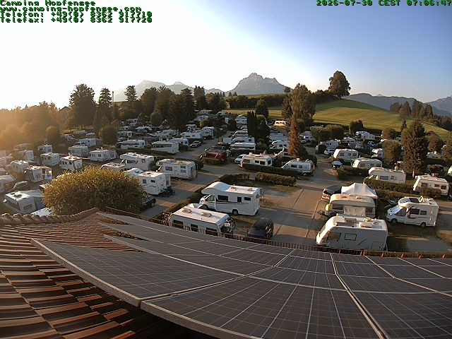 Archiv Foto Webcam Blick auf den Campingplatz am Hopfensee