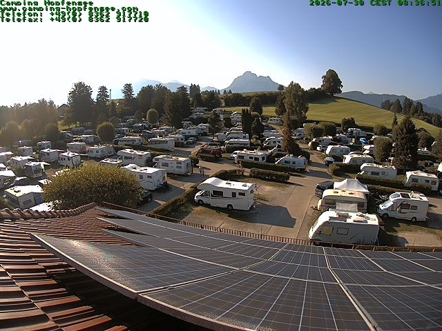Archiv Foto Webcam Blick auf den Campingplatz am Hopfensee
