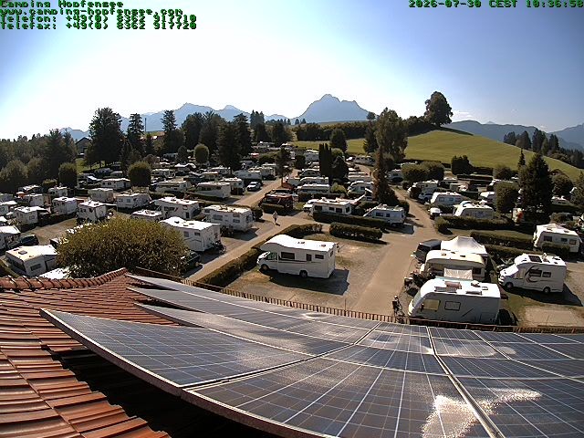 Archiv Foto Webcam Blick auf den Campingplatz am Hopfensee