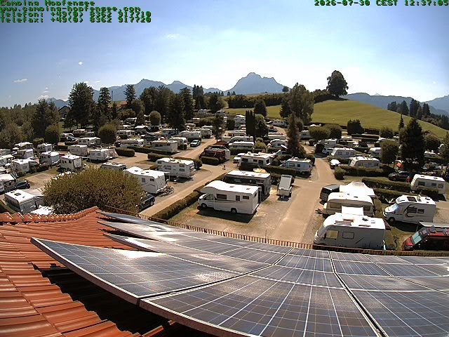 Archiv Foto Webcam Blick auf den Campingplatz am Hopfensee