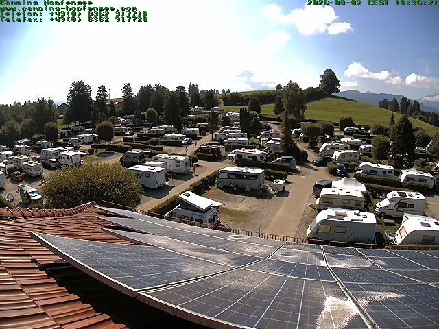 Archived image Webcam Campsite Hopfensee