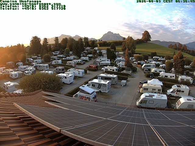 Archived image Webcam Campsite Hopfensee