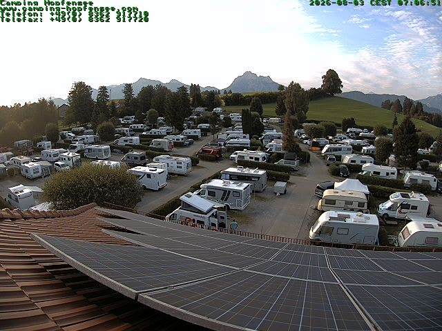 Archiv Foto Webcam Blick auf den Campingplatz am Hopfensee