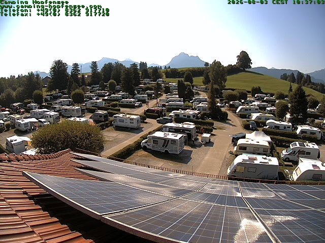Archiv Foto Webcam Blick auf den Campingplatz am Hopfensee