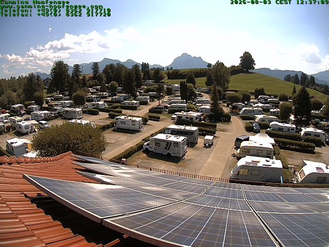 Archiv Foto Webcam Blick auf den Campingplatz am Hopfensee