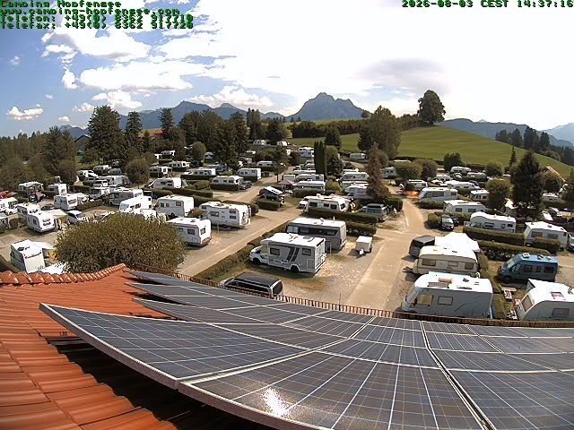 Archiv Foto Webcam Blick auf den Campingplatz am Hopfensee