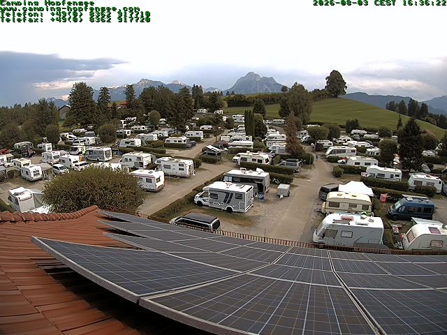 Archiv Foto Webcam Blick auf den Campingplatz am Hopfensee