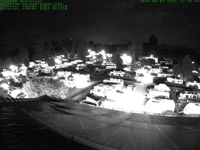 Archiv Foto Webcam Blick auf den Campingplatz am Hopfensee